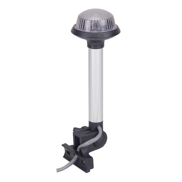 Perko 1607DP0CHR Fixed-Mount Folding Tower/Arch White All-Round Light - 8" Height